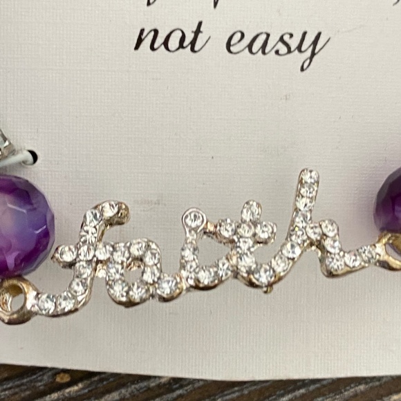 NEW Genuine Agate Faith bracelet - Picture 5 of 5